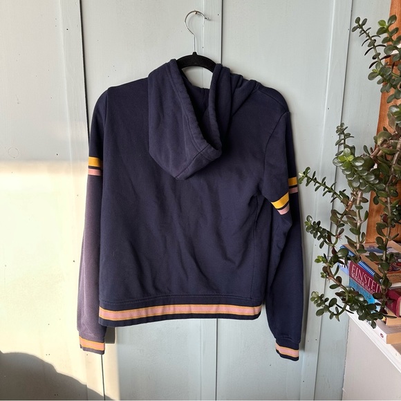 True Religion Varsity Hoodie in Navy and Gold - Picture 6 of 6